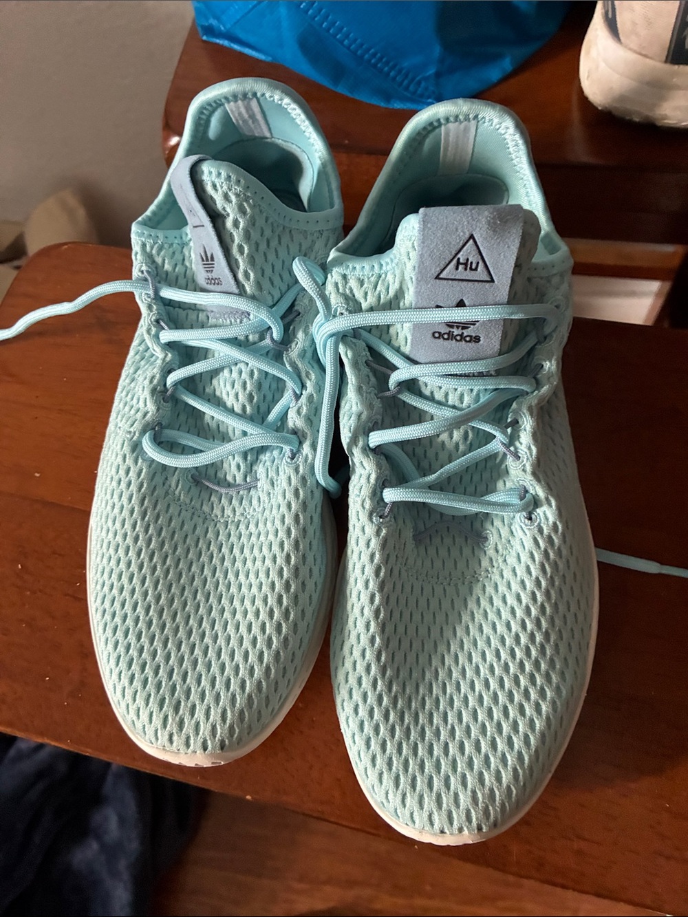 adidas Pale Mint Knit Running Sneakers